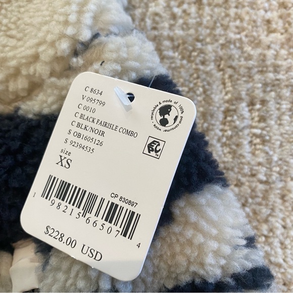 FPMovement Hit the slopes fairisle print fleece Salopette overalls NWT size XS - Picture 7 of 9